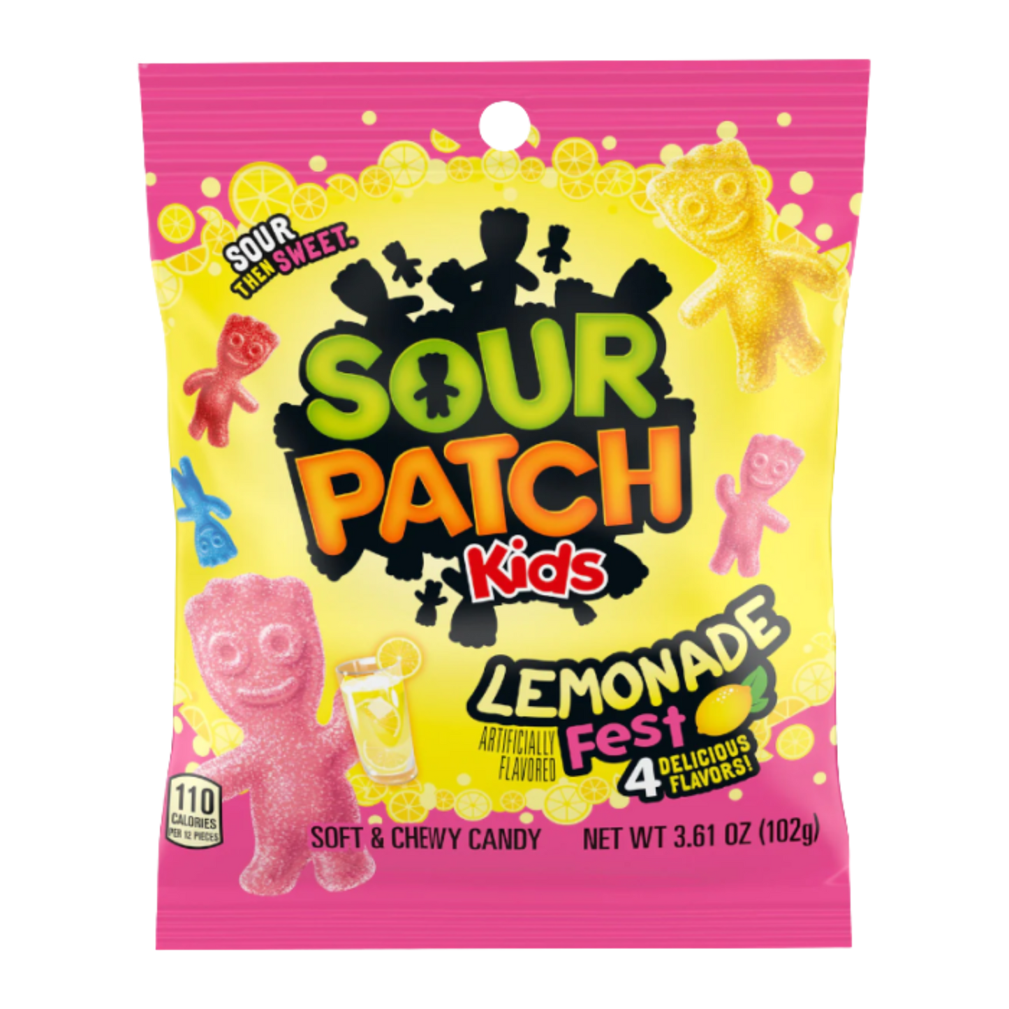 SOUR PATCH 3.61OZ PEG KIDS LEMONADE