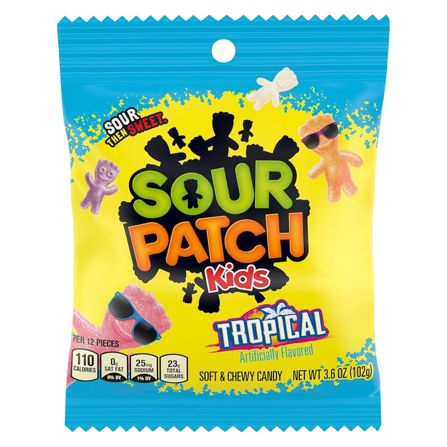 SOUR PATCH 3.6OZ PEG KIDS TROPICAL