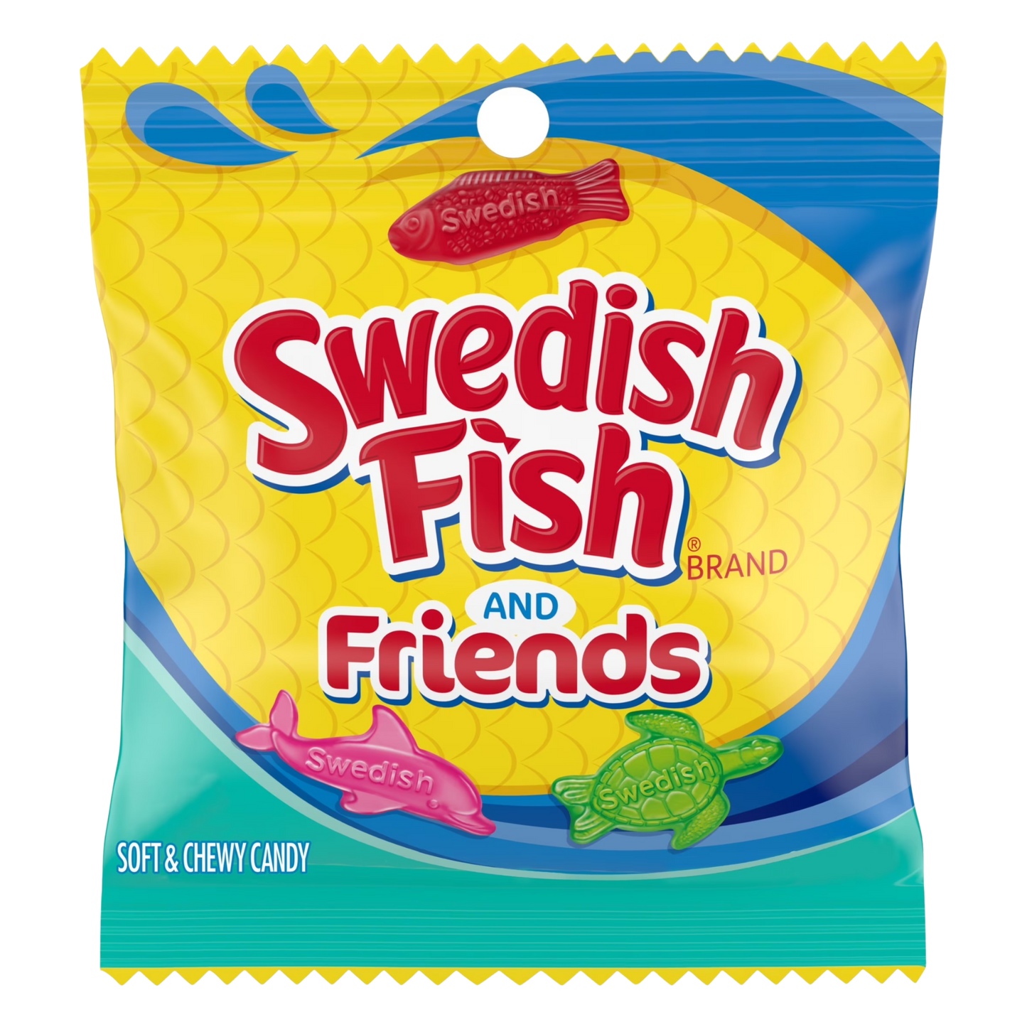 SWEDISH FISH & FRIENDS 3.59OZ PEG