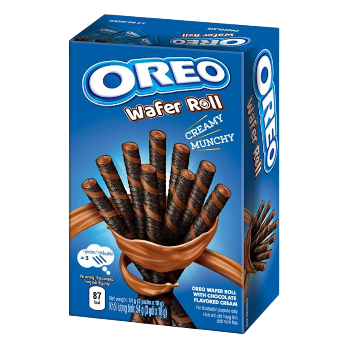 OREO Chocolate WAFER ROLL 54G