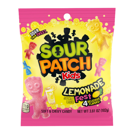 SOUR PATCH 3.61OZ PEG KIDS LEMONADE