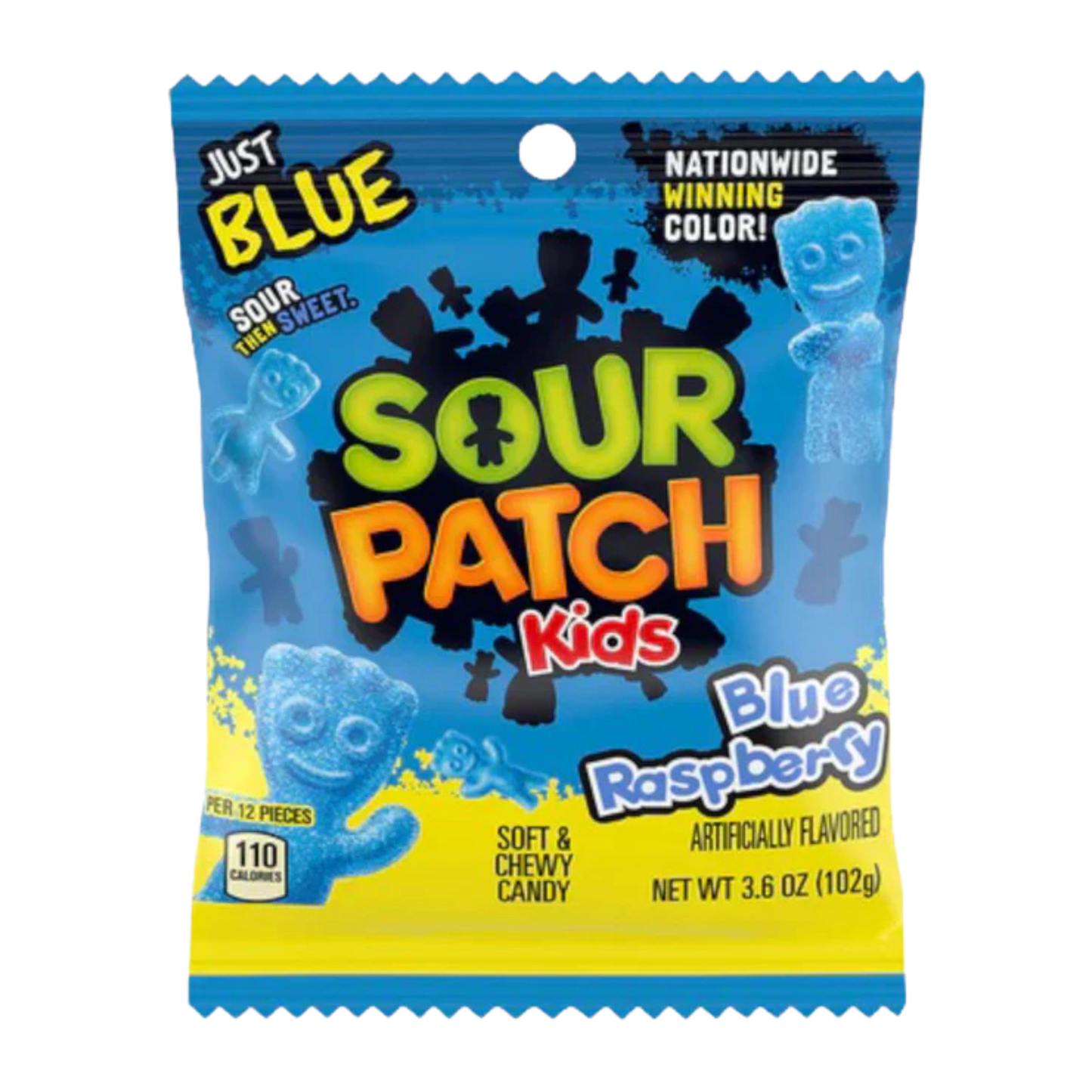 SOUR PATCH 3.6OZ PEG KIDS BLUE RASPBERRY
