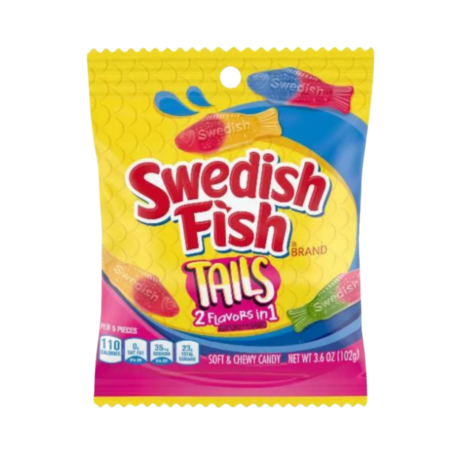 SWEDISH FISH TAILS 3.6OZ PEG