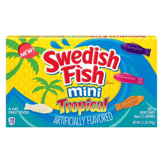 SWEDISH FISH MINI TROPICAL 3.5OZ BOX