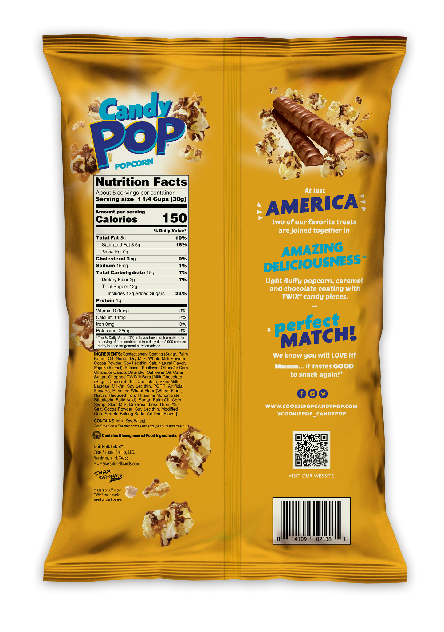 Candy pop - Twix 5.25oz