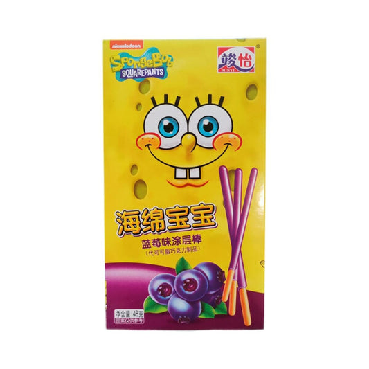 Junyi SPONGEBOB COATED STICK BLUEBERRY FLAVOR